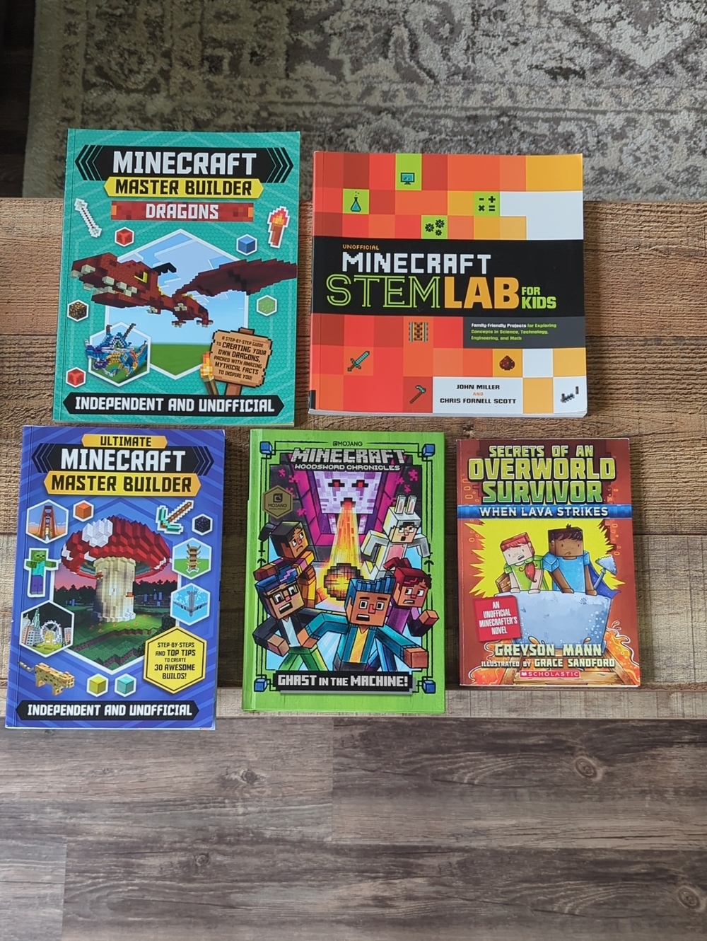 Set Of Minecraft Books